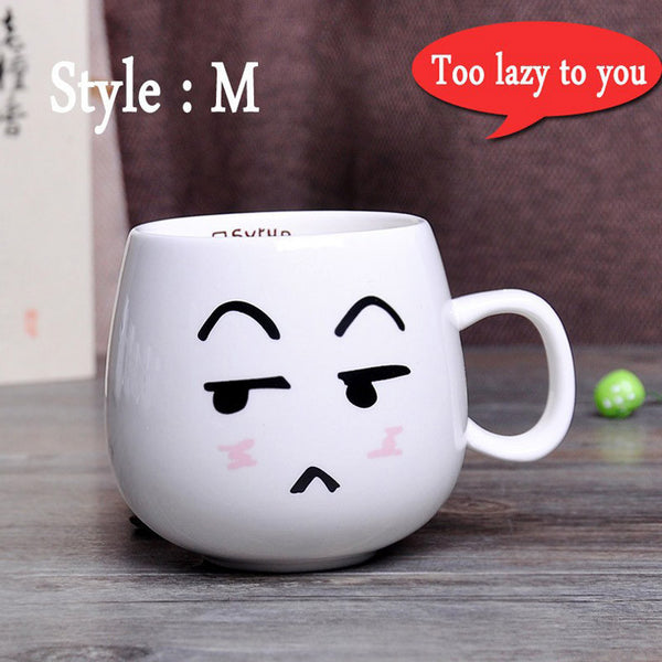 Creative Cute Expression Ceramic Mugs